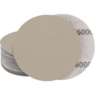 Stebruam 20 Stück 6 Zoll (150mm) Klett Schleifpapier Körnung 6000 Nass/Trocken