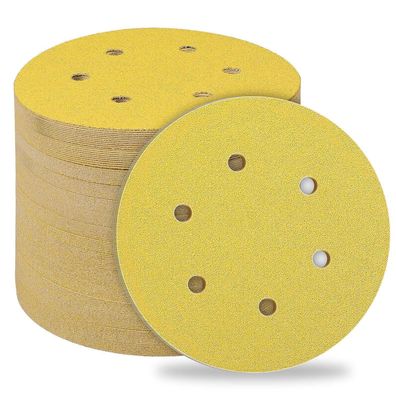 Stebruam Klett Schleifpapier 150mm, 60 Körnung, 50 Stück für Exzenterschleifer