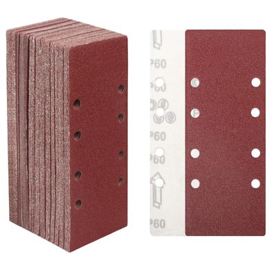 Stebruam 30tlg Schleifblatt 93x230 mm, Körnung 60, 8 Löcher, Schleifstreifen