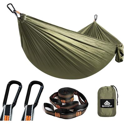 Naturefun Ultraleichte Reise Camping Hängematte | 300kg Tragkraft (275 x 140