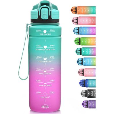 Niggeey Sport Trinkflasche 500ml-2L, auslaufsicher, BPA-frei Tritan, mit