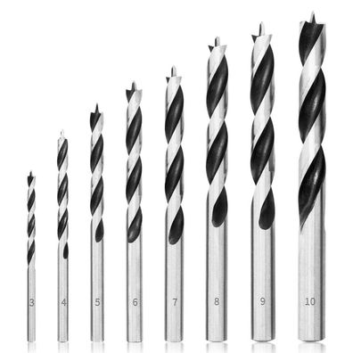 Meccion Holzbohrer Set 8-teilig (3mm-10mm) - Professionelle Holzbearbeitung mit