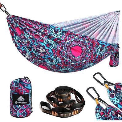 Naturefun Ultraleichte Reise Camping Hängematte | 300 kg Tragkraft