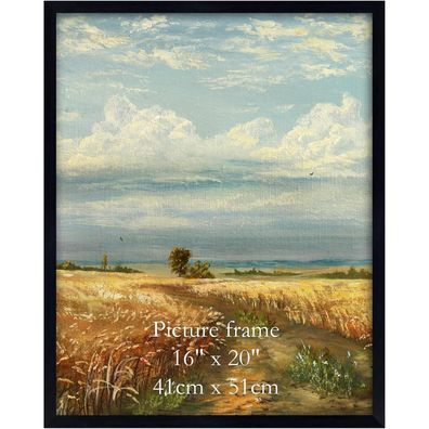 Giftgarden Bilderrahmen 40x50 cm Schwarz - Großer Posterrahmen für Wandmontage