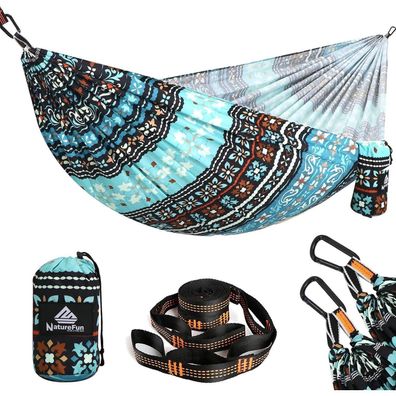 Naturefun Ultraleichte Reise Camping Hängematte | 300 kg Tragkraft