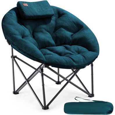 EVER Advanced Luxus Moonchair XXL Campingstuhl Faltbar, 150KG Belastbar, Dick