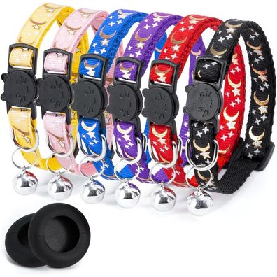 Airtag Katzenhalsband mit Glöckchen, Reflektierend, Verstellbar
