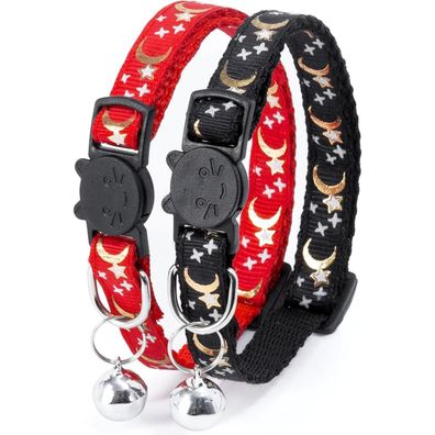 GingerUPer Katzenhalsband mit Glöckchen, Reflektierend, Verstellbar