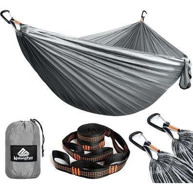 Naturefun Ultraleichte Reise Camping Hängematte | 300kg Tragkraft (300 x 200
