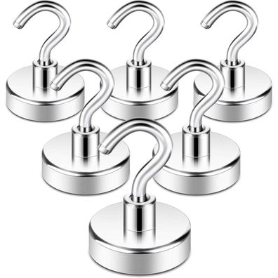 Neosmuk Magnetische Haken, 35kg Tragkraft, CNC-gefräste Basis, ideal für Küche