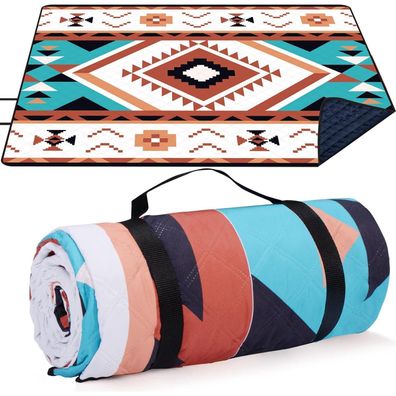 Larutan Picknickdecke Wasserdicht 200x200cm, Outdoor Stranddecke Sandfrei