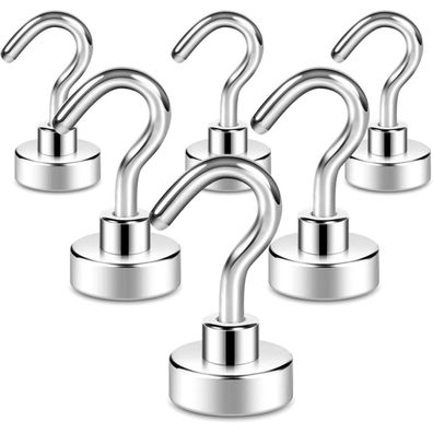 Neosmuk Magnethaken 11kg Extra Stark, Neodym Magnet Haken für Küche, Grill