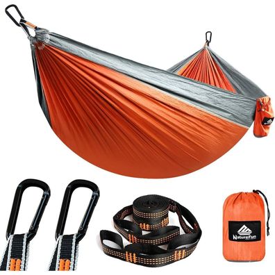 Naturefun Ultraleichte Camping Hängematte | 300kg Tragkraft (275 x 140 cm) aus