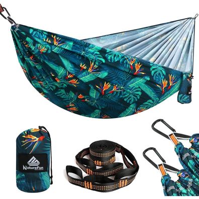 Naturefun Ultraleichte Reise Camping Hängematte | 300 kg Tragkraft