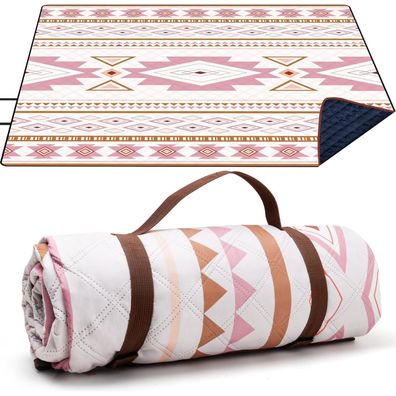 Larutan Outdoor Picknickdecke 200x200cm, Stranddecke Sandfrei, Waschbar