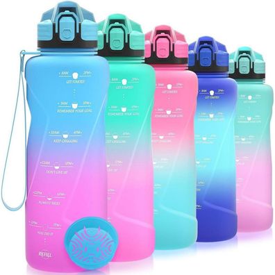 Niggeey Sport Trinkflasche 500ml-2L, Auslaufsicher, BPA-frei Tritan