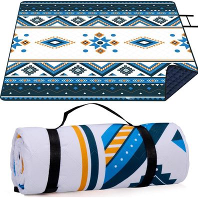 Larutan Picknickdecke 200x200cm, wasserdicht, sandfrei, waschbar, isoliert für