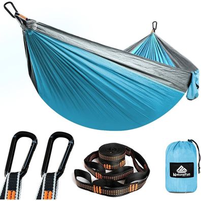 Naturefun Ultraleichte Reise Camping Hängematte | 300kg Tragkraft, 275x140cm