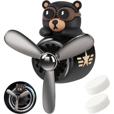 URAQT Auto Diffuser Bär Pilot Lufterfrischer Vent Clips mit 2 Aromatherapie