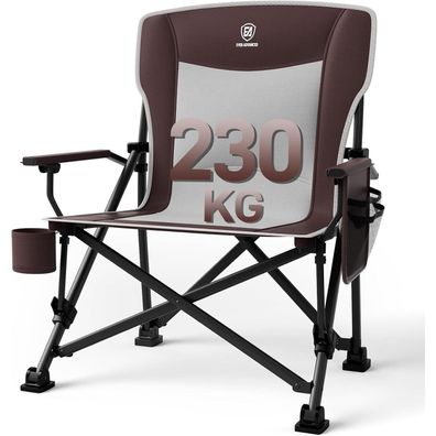 EVER Advanced Campingstuhl Faltbar XL, 230KG belastbar, extra breit mit