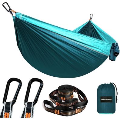 Naturefun Ultraleichte Reise Camping Hängematte | 300kg Tragkraft (275 x 140
