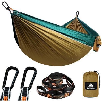 Naturefun Ultraleichte Reise Camping Hängematte | 300kg Tragkraft (275 x 140