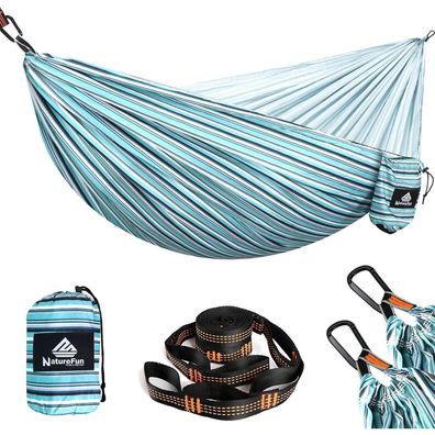 Naturefun Ultraleichte Reise Camping Hängematte | 300 kg Tragkraft