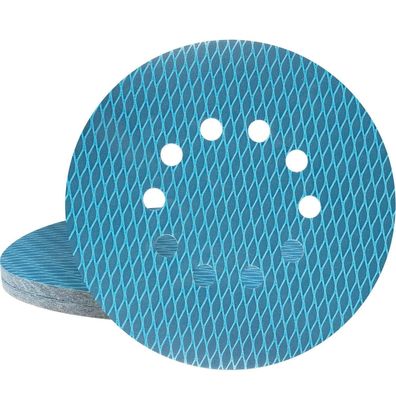 Stebruam 20x Schleifpapier 225mm Klett P320, 10 Loch, Diamant Form für
