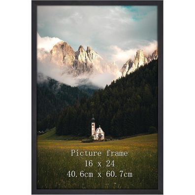 Giftgarden Schwarzer Aluminium Bilderrahmen 40x60 cm - Modern & Vielseitig für