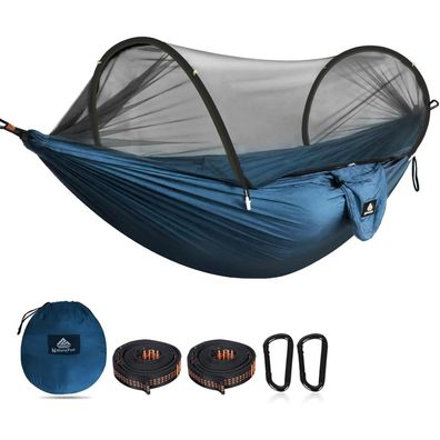 Naturefun Reisecamping Hängematte mit Moskitonetz, 300 kg, inkl. Karabiner