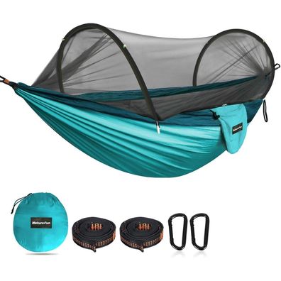 Naturefun Ultra-Light Reisecamping Hängematte mit Moskitonetz | 300 kg