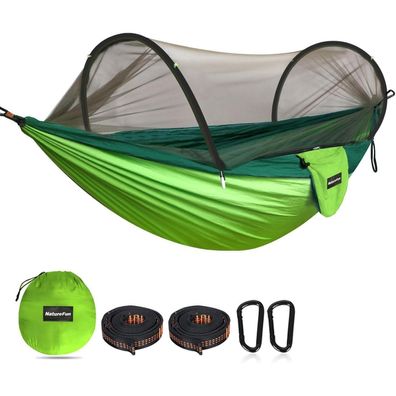 Naturefun Ultra-Light Reisecamping Hängematte mit Moskitonetz | 300 kg