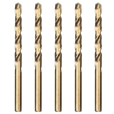 Meccion HSS Kobalt Metallbohrer-Set, 5 Stück, 6.5mm, präzisionsgeschliffen für