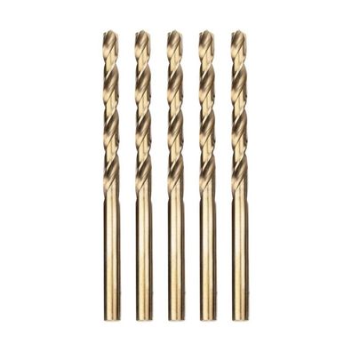 Meccion HSS Metallbohrer Kobalt 5tlg. 4.8mm Spiralbohrer für Edelstahl und