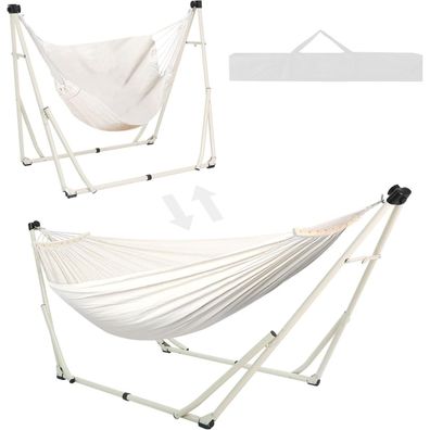 ANYOO Hängematte und Hängesessel Set mit klappbarem Gestell, tragbar für