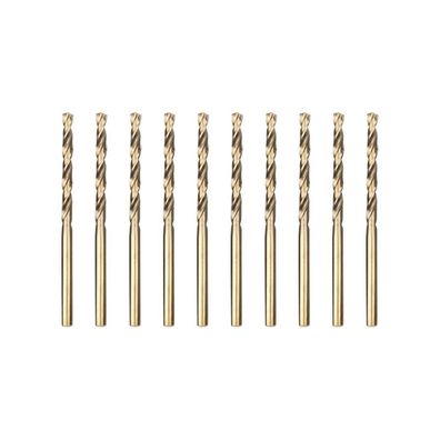 Meccion HSS Metallbohrer Kobalt 10tlg 2.5mm Spiralbohrer für Edelstahl und