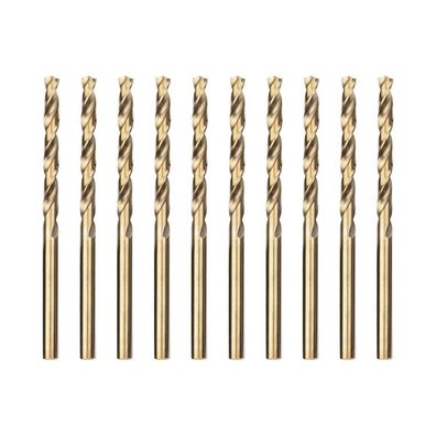 Meccion HSS Metallbohrer Kobalt 10tlg 4.0mm Spiralbohrer für Edelstahl und