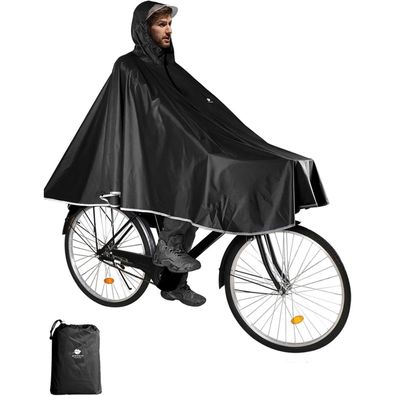 ANYOO Wasserdichter Fahrrad-Regenponcho - Leicht, kompakt und wiederverwendbar