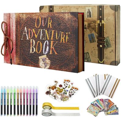 Vienrose Our Adventure Book Fotoalbum zum Selbstgestalten Scrapbook Fotobuch