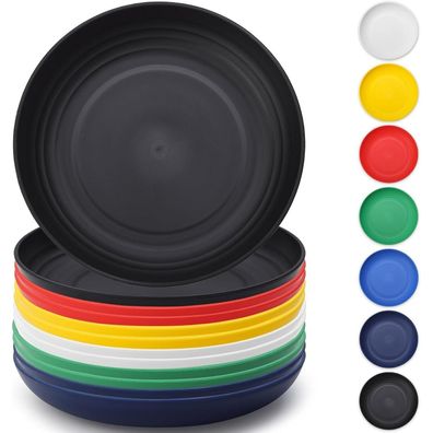 Berglander 12-teiliges Kunststoff Teller Set, 23cm, Mehrweg, Unzerbrechlich