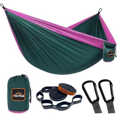 AnorTrek Camping Hängematte, superleicht & tragbar, Fallschirm-Nylon, inkl