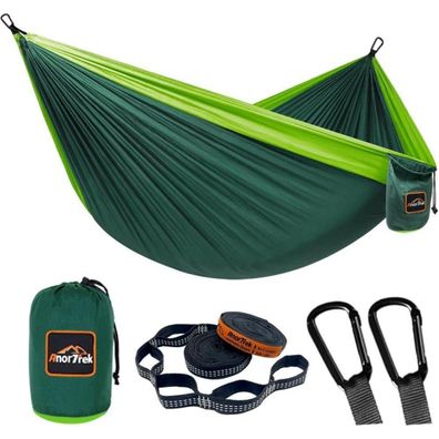 AnorTrek Camping Hängematte, superleicht, tragbar, Fallschirm-Nylon, mit