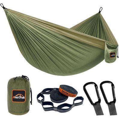 AnorTrek Camping Hängematte, superleichte tragbare Fallschirm Hängematte mit