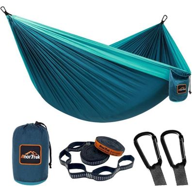 AnorTrek Camping Hängematte, superleicht & tragbar, Fallschirm-Nylon, für 1-2