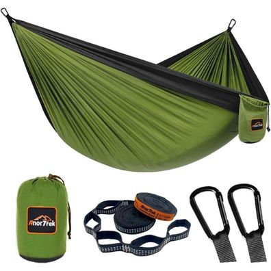 AnorTrek Camping Hängematte, superleicht, tragbar, Fallschirm-Nylon, für 1-2