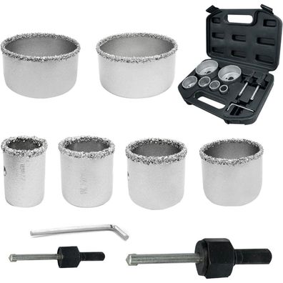 Nortools Keramik Lochbohrer Set 9-teilig (22-73 mm) für Fliesen, Ziegel