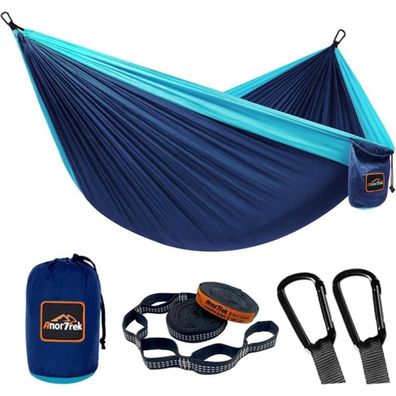 AnorTrek Camping Hängematte, superleicht & tragbar, Fallschirm-Nylon