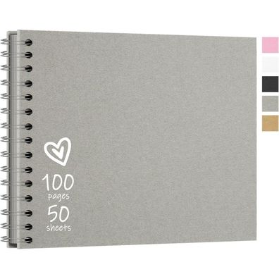 Vienrose DIY Fotoalbum zum Selbstgestalten, 28,5 x 20,5 cm, 100 Seiten