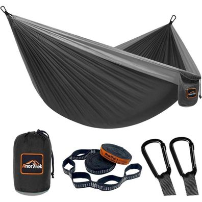 AnorTrek Camping Hängematte, superleicht & tragbar, Fallschirm-Nylon