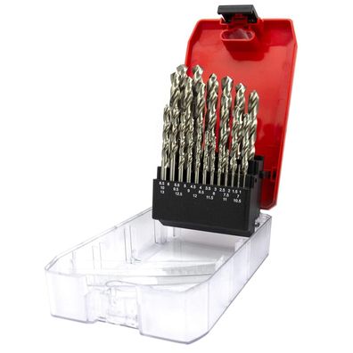 Nortools Metallbohrer Set 25-tlg HSS Spiralbohrer für Aluminium, Kupfer